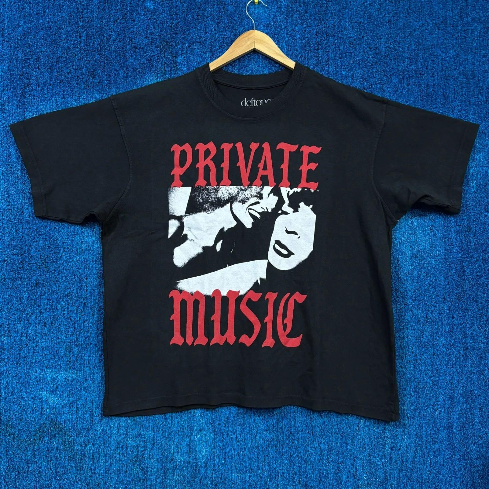 Deftones Private Music Tour Oversized Shoegaze Band Tee XL S