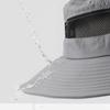 Unisex Breathable Mesh Panel Bucket Hat, Spring Summer UV Protection Sun Hat, Lightweight Outdoor Cap for Work Travel Hiking