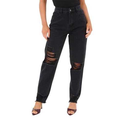 I Saw It First Womens/Ladies Cotton Denim Mom Jeans