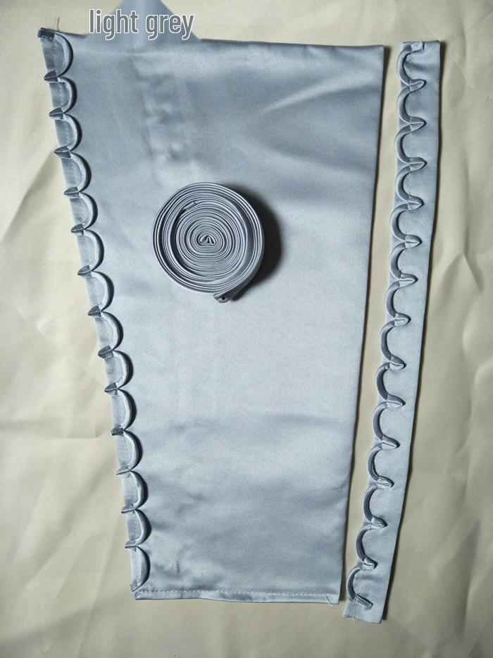 Dreiteiliges Mehrfarbiges Satin-Hochzeitskleid-Accessoire-Set: Reißverschluss hinten zu Korsett-Umwandlung mit Einsatzelement, Knöpfen und Schnur.