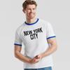 New York City Ringer T-Shirt Printed As Worn By John Lennon Music Imagine T Top