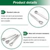 160Pcs 6 Size 304 Stainless Steel Cotter Pin Clip Key Fastener Fitting Assortment Kit for Car Mechanic Garden