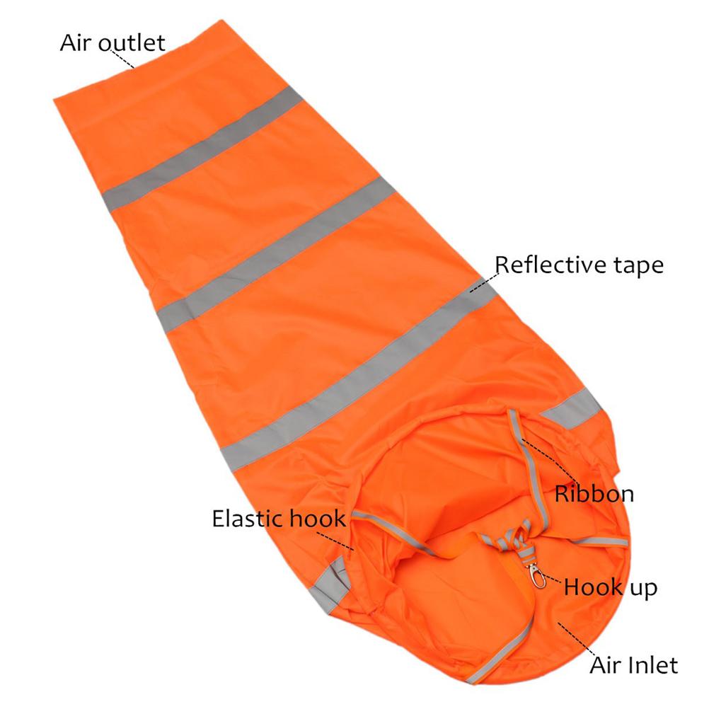 Vindsocka med reflexband Utomhus Vindmätningspåse Oxfordduk Vindsocka