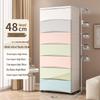 Five-Drawer Plastic Storage Cabinet for Household Organization