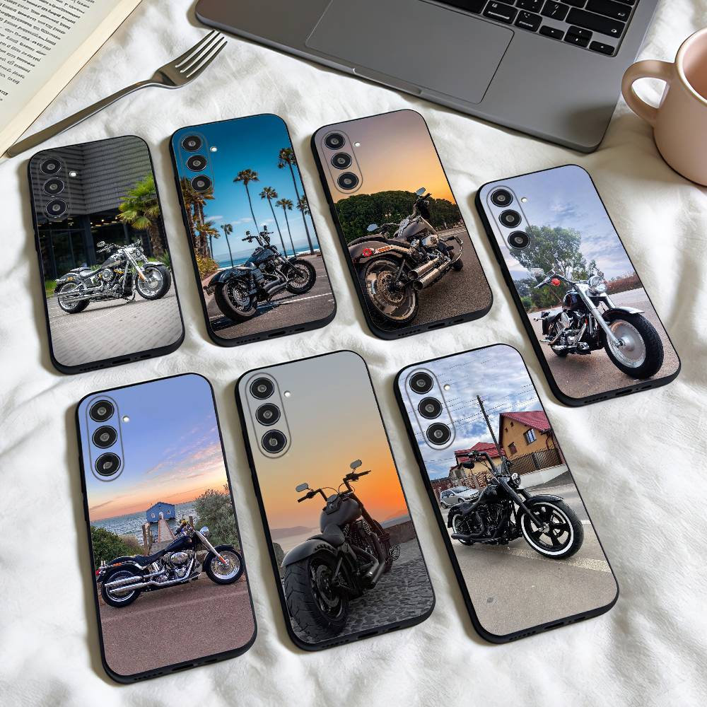 HD Fat Boy Handyhülle Für Samsung Galaxy A73, A72, A71, A70, A53, A52, A51, Andere Weiche Schwarze Hülle
