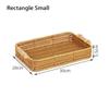 1Pcs Fruit Vegetable Cake Wicker Handwoven Rattan Basket Plastic Rattan Threads Basket