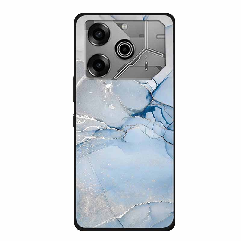 For Tecno Pova 6 Pro Case Marble TPU Silicone Soft Back Cover Phone Cases for Tecno Pova6Pro 5G LI9 Protector Mica Painted Coque
