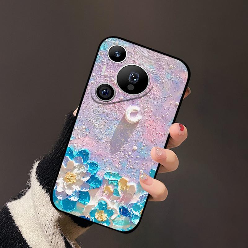 Für Huawei Pura 70 Hülle Schwarz Matt Niedlich Weich Silikon TPU Hüllen für Pura70 Pro Pura 70 Pro+ Plus Ultra Abdeckung Schutz Fundas