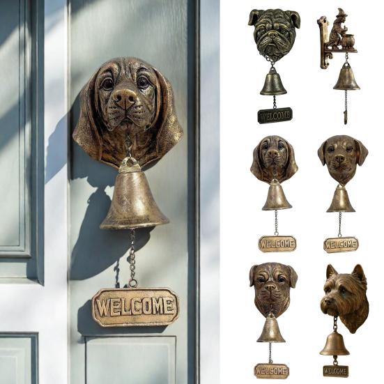 Dog Welcome Bell Vintage Shopkeepers Bell Wall Mounted Dog Door Bell