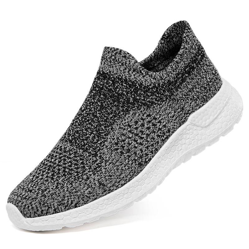 Große Größe Fly-Woven Sportschuhe Herren Frühling und Sommer Neue lässige Herrenschuhe Leichte atmungsaktive Mode Socken Schuhe