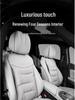 Universal Ventilated Car Seat Cushion for BMW, Mercedes-Benz & Xiaomi - Four Seasons, Lumbar Support, Rear Integrated, Single Driver Seat.