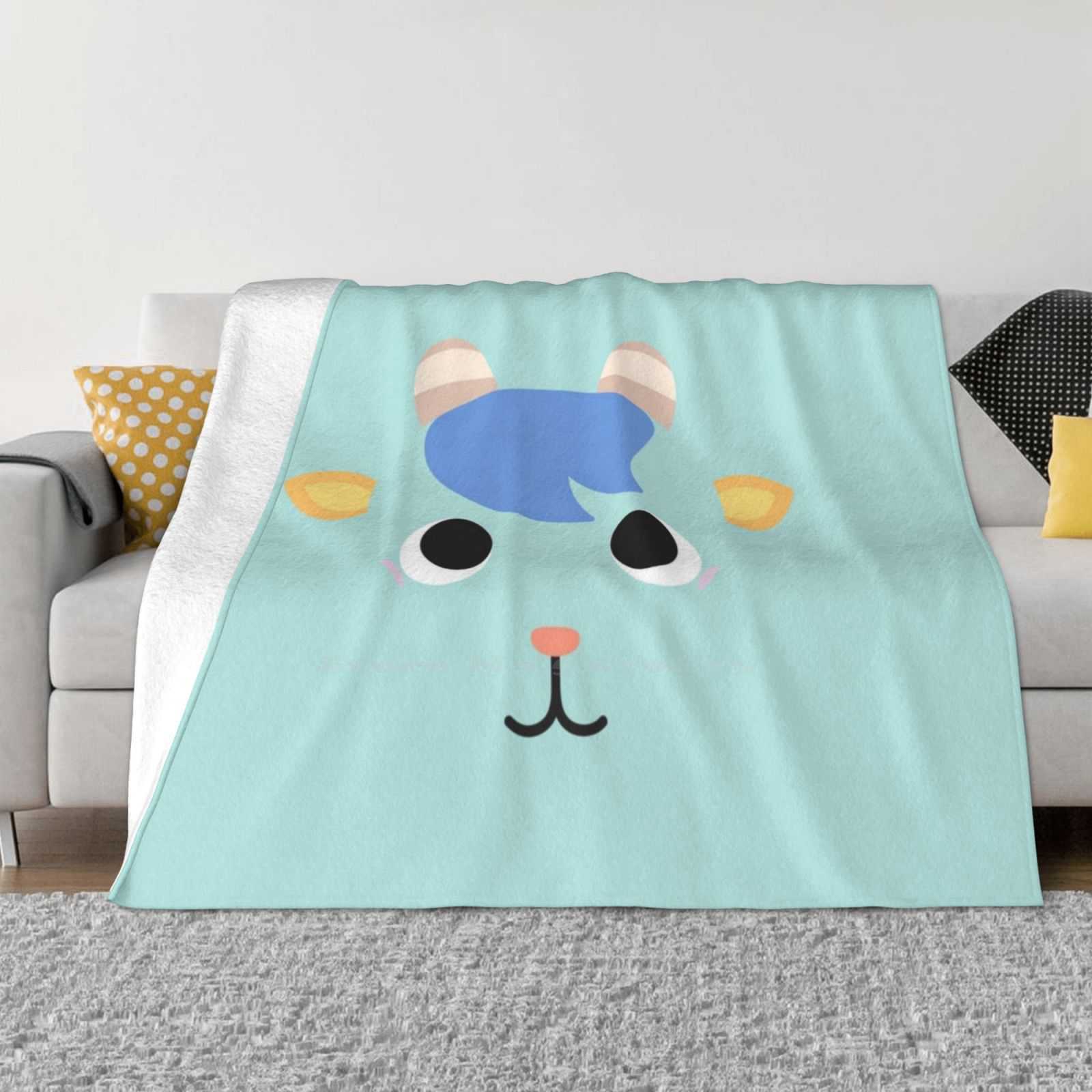 Sherb Acnh Design Best Selling Room Household Flannel Blanket Sherb Acnh Acnl Animal New Horizons New Leaf 30x40in