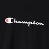 Champion Long Sleeve Crew Neck Script Size Men's T-Shirt, 100% Cotton, Logo, Basic, Navy, XL, C8-W419Z