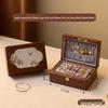 HANDUNYOU Solid Wood Jewelry Storage Box