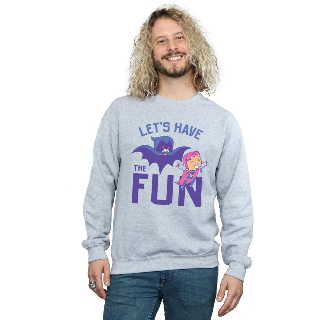 DC Comics Mens Teen Titans Go Let´s Have The Fun Sweatshirt