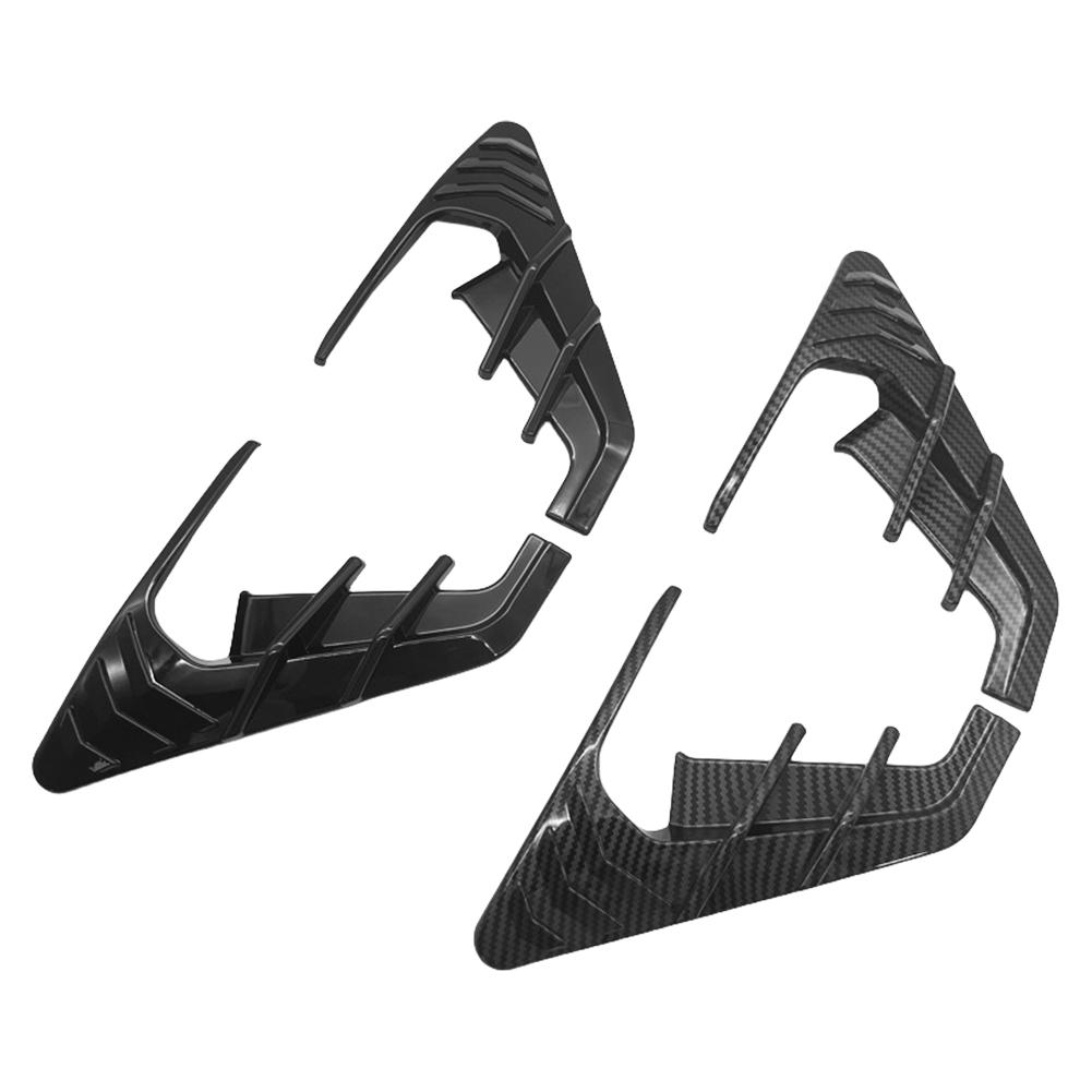 Car Door Camera Flanks Decoration Side Fender Camera Cover Modification Accessories Black/Carbon Fiber for Tesla Model 3 Model Y