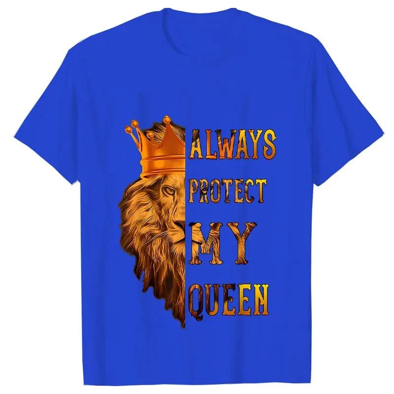 Lví král a královna párové tričko Láska Top Móda Krátký rukáv Pár Oblečení Korejské Oversized Tričko Láska Ženy Muži Top Trička