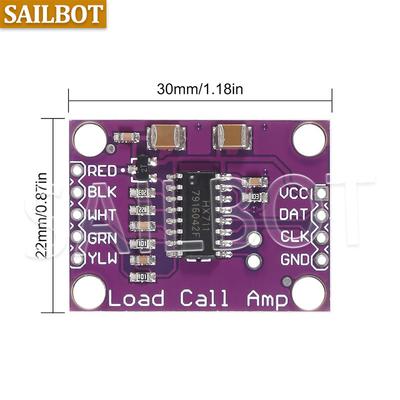 1-10PCS HX711 Weighing Sensor 24-bit A/D Conversion Adapter Load Cell Amplifier Board Weight Sensors