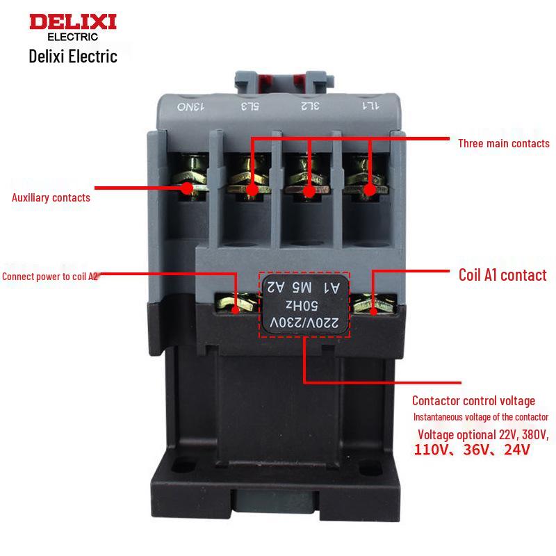 Delixi AC Contactor CJX2s Series: Models 3210, 3201, 3211