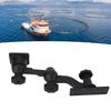 Plotter   Arm Mount, 11.4 Inch Horizontal Fish Finder Bracket with 6.25 x 2 Inch Panel, Aluminum   Arm Bracket for Fish Finder for Chart Plott