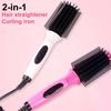 Multifunctional Heating Curling Iron Ceramic Heated Round Brush Electric Hair Straightener Brushes Professional Styling Tool