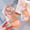 Girls' Sandals  Summer New Fashion Pearl Rhinestone Children‘s Roman Beach Shoes Baby Girls Princess Sandals