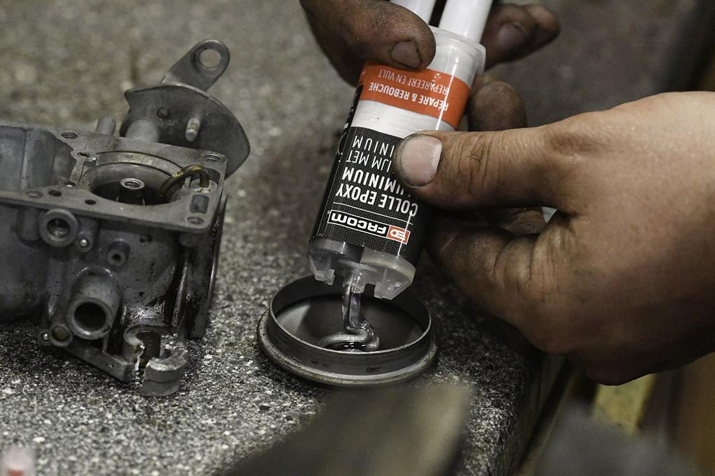 Klej epoksydowy aluminiowy dwuskładnikowy 28g - FACOM - do części metalowych-plastikowych-drewnianych