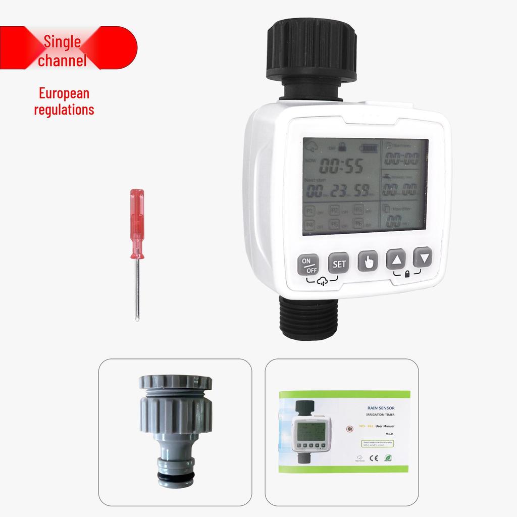 Smart Outdoor Garden Irrigation Timer with Rain Sensor