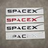 3d ABS Logo Space X Dual Motor Letters Sticker Car Rear Trunk Decal For Tesla Model Y S 3 X Emblem Badge Replacement Accessories
