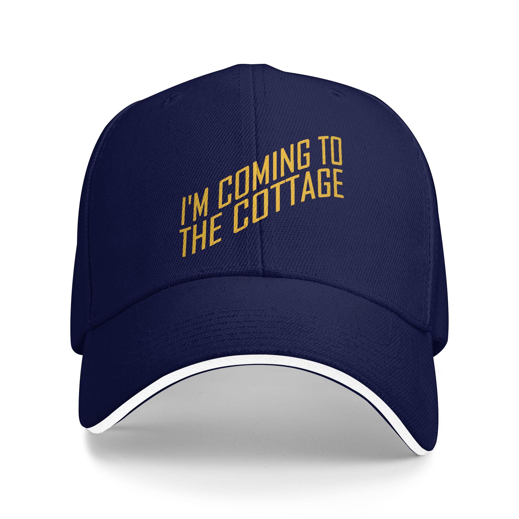 

I m Coming to The Cottage Casual Baseball Cap Outdoor Sports Trucker Hat Summer Sun Unisex Men Streetwear Baseball Caps As Picture темно-синього кольору