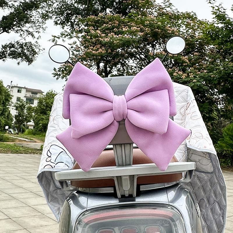 Electric car decoration Satin Ribbon Bow Modeling Motorcycle Helmet Decor Universal Electric Bike Bowknot Moto Helmet Accessory