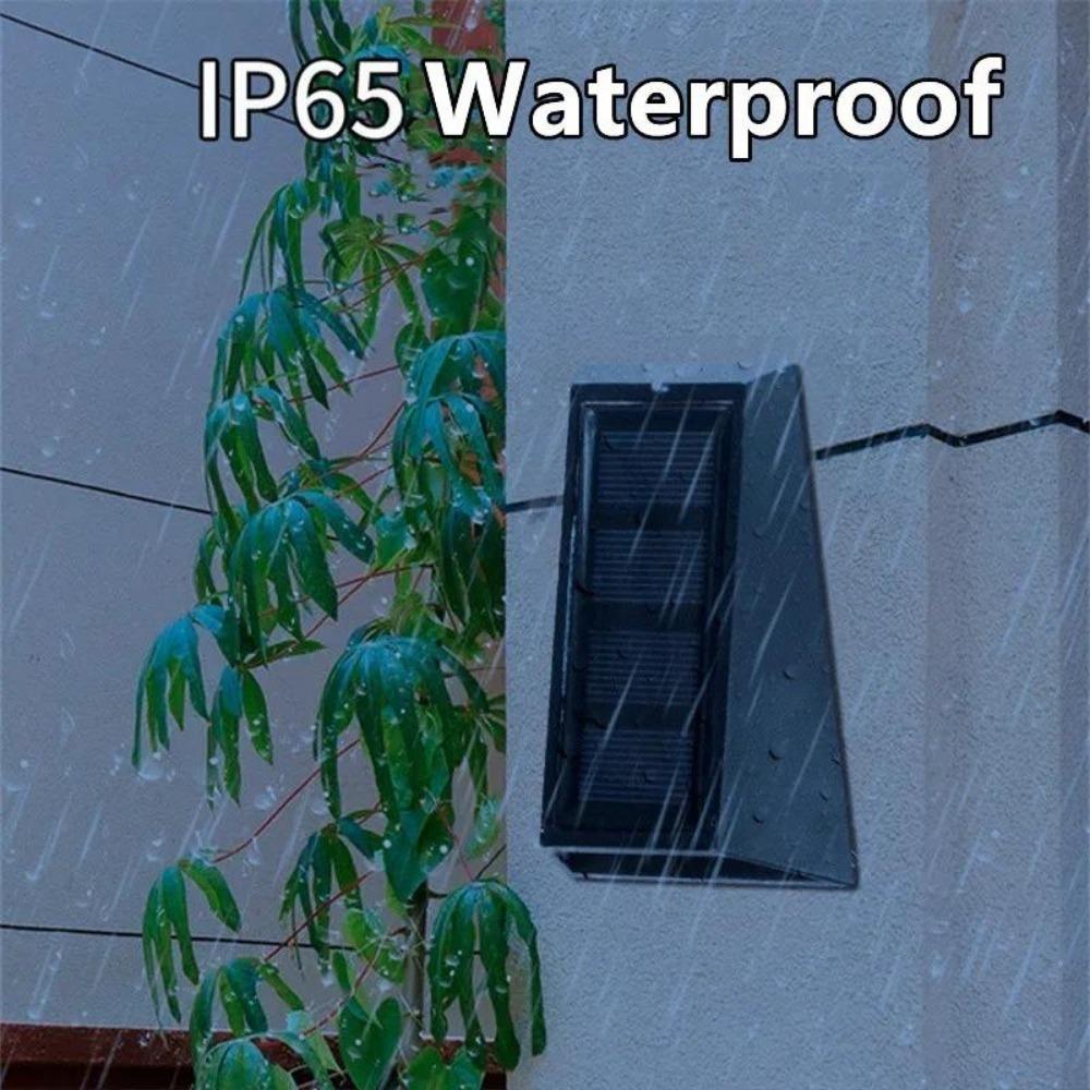 4-Pack LED Solar Light RGB Outside Wall / Fence Decor Lamp Waterproof Lamp for Backyard Pathway Garden Christmas Decoration