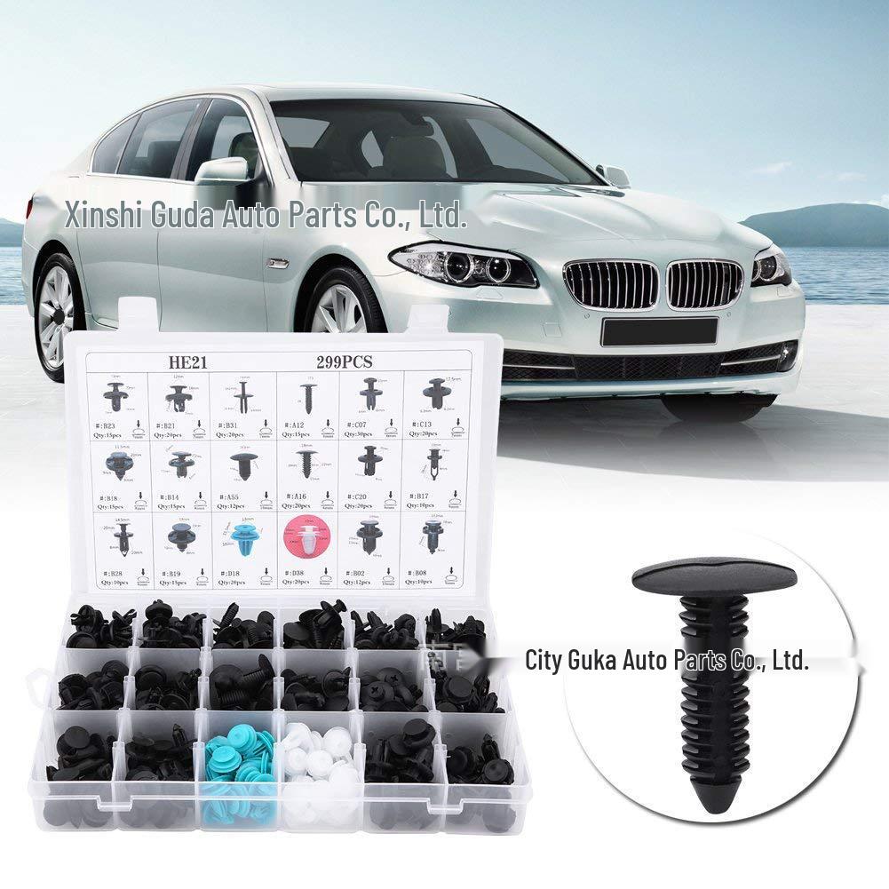 Boxed Set of 299 Snap Fasteners for BMW, Mercedes-Benz, Toyota, Honda, Mazda, Subaru, Nissan