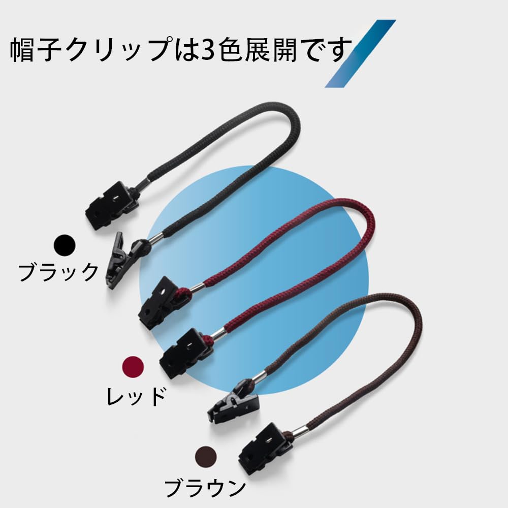 [MMOWQEA] Hat Clip, Windproof, Strong Wind, Fall Prevention, Bicycle Hat