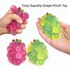 Stretchy Material Squishy Fruit Grapes Squeeze Design Fruit Shape Fidget Slow Rising Creative Stress Relief Anxiety Management
