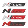 Kovové 3D logo N LINE Zadní emblém nálepka na kufr auta Odznak na karoserii pro Hyundai Accent Sonata Kicks Reina vq1