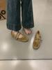 Fashion IPPEUM Ballet Flats Velvet Shoes For Women Buckle Round Toe 2025 New Ballerinas Zapatos Mujer Mary Jane Shoes