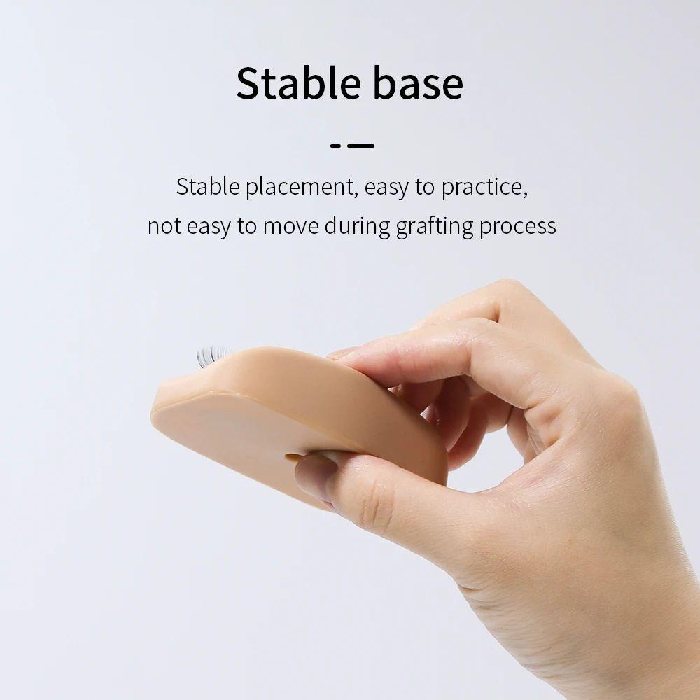 PVC Eyelash Extension Mannequin Silicone Eyelash Graft Training Head Eyelash Practice Tool  Novice