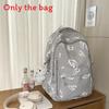 Simple Capacity Large Backpack With Butterfly And Letter Print Design For Daily