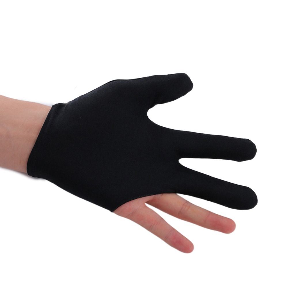 Leopard Fitness Gloves Letter Left Hand Gloves Snooker Billiard Gloves Three Finger Billiard Gloves