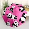 1pc Panda Circle Automatic Umbrella High Quality Canopy, Portable Folding Umbrella with, Ideal Gift for - Travel 193