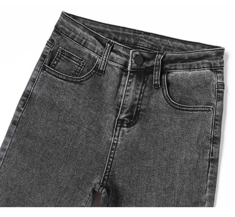 Xintang Dámské skinny džíny s vysokým pasem: Jaro/Podzim 2025, Elastické tužkové kalhoty slim fit.