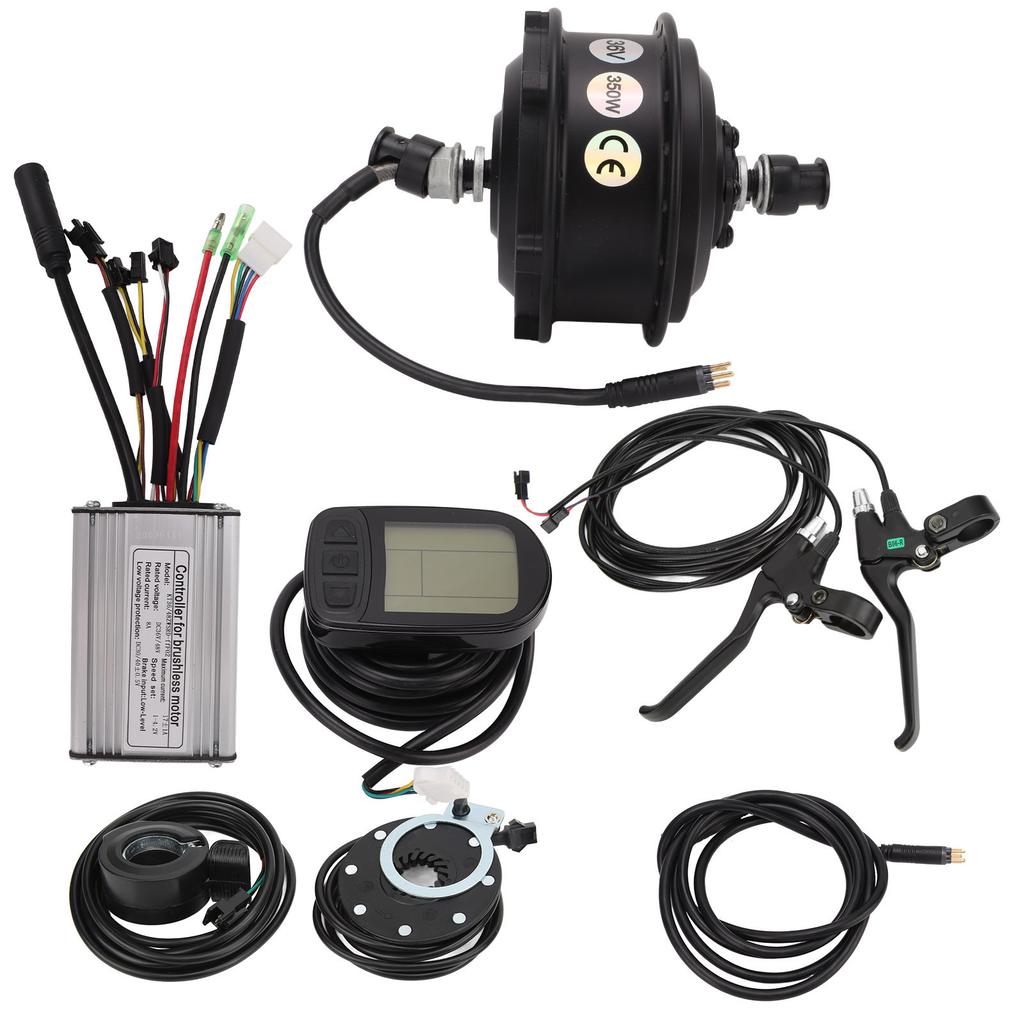 Mountain Bike Conversion Kit 36V 350W Bicycle Modified Front Drive Motor for Mountain Bike Electric BicycleFits 26inch