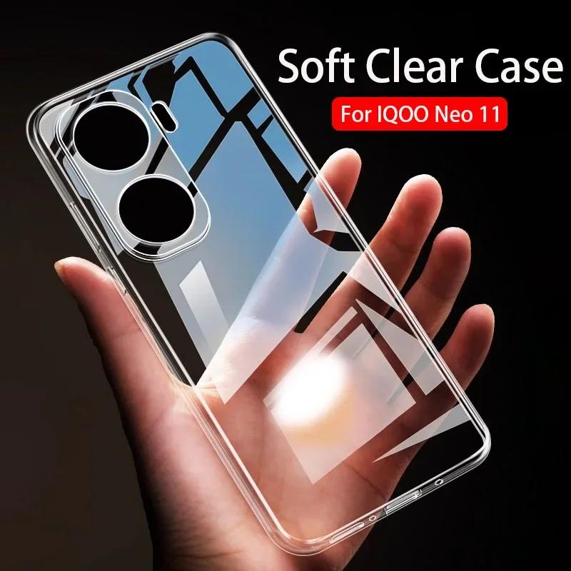 For VIVO IQOO Neo11 Neo 11 5G Case For Vovo IQOONeo11 Slim Soft TPU Clear Phone Cases Back Cover Funda Capa Carcase Coque Shell Vivo iQOO Neo11 прозрачный