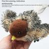 ABIY Remote Control Interactive Cat Lying Bird Flapping Wings Sparrow Catnip Vivid Chirping Simulation Bird Cat