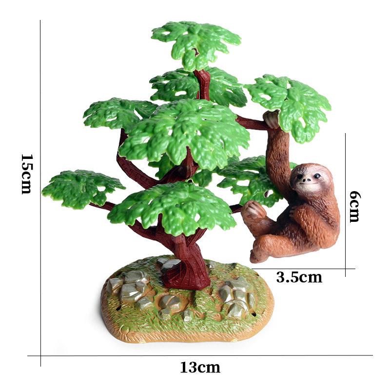 Animal Model Set: Lion, Tiger, Elephant, Panda, Giraffe, Hippo, Rhino, Sheep