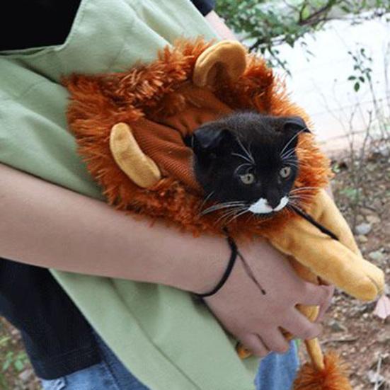 Yousheng Pet Carrying Bag Large Capacity Drawstring Hole Lion Modeling Pet Dog Cat Carrying Traveling Bag Pet Supplies