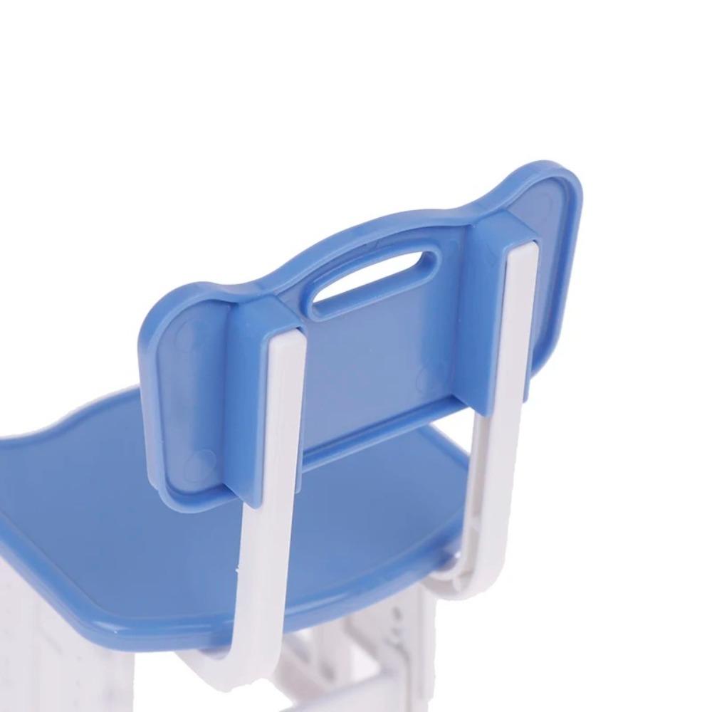 1set Chairs Furniture Model Simulated Dollhouse Desks Dollhouse School Desk Doll Accessories