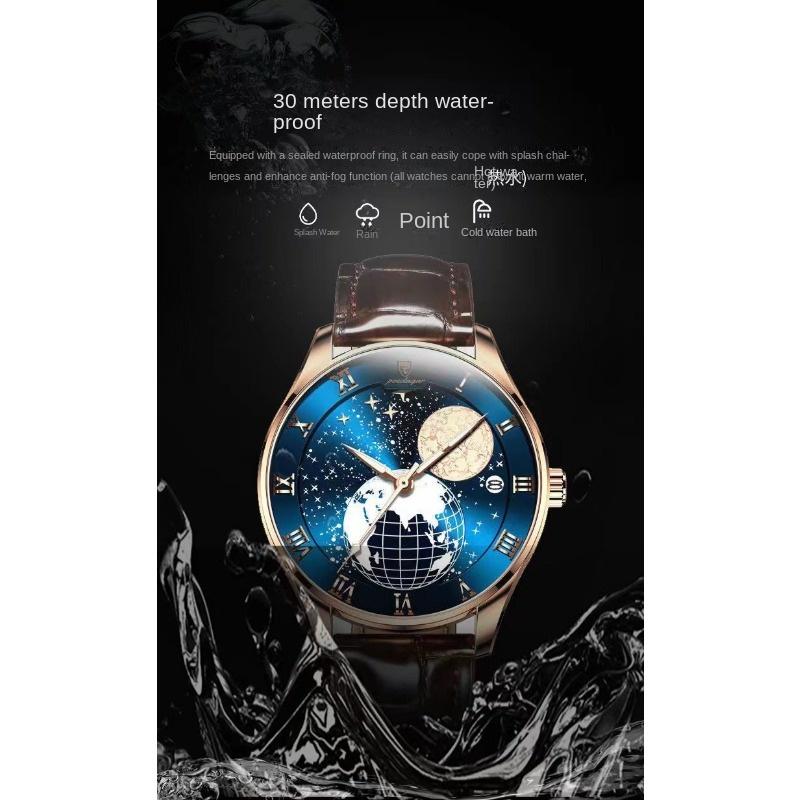 Top Neue Marke Wasserdicht Leuchtende Herrenuhr Ultraflach Kalender Quarz Modeuhr