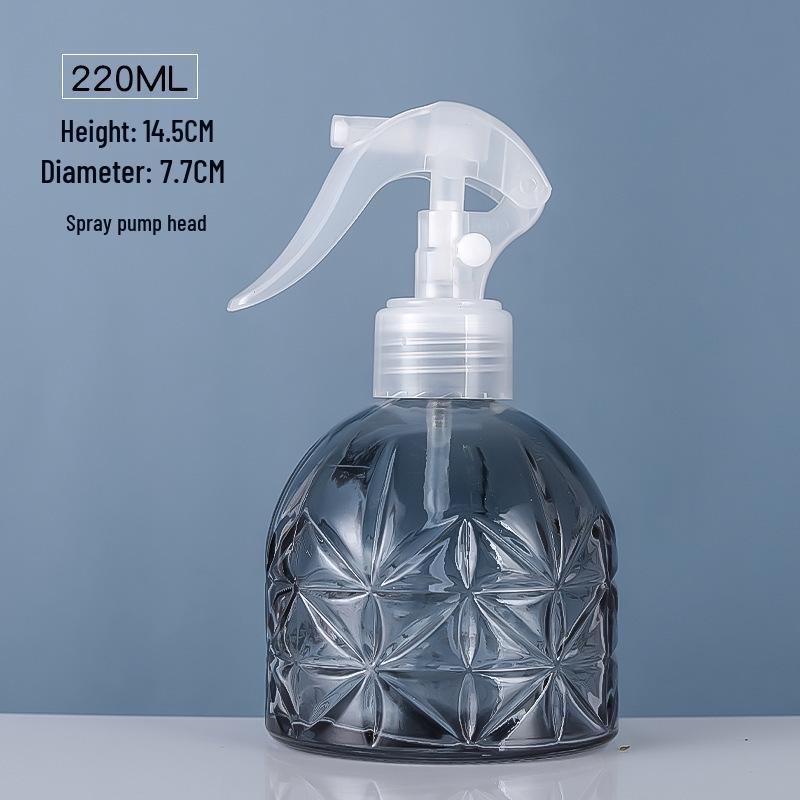 Stylish Glass Refill Bottle for Hand Sanitizer, Lotion, Shampoo, Shower Gel - Press-Type for Home Bathroom